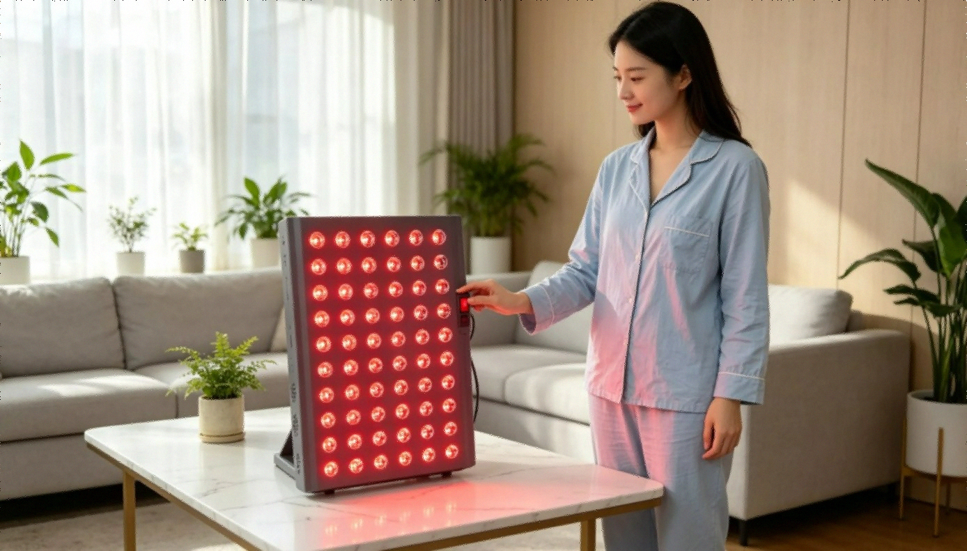 Hooga PRO300 Red Light Therapy Panel Device 660nm 850nm near infrared LED panel with adjustable stand